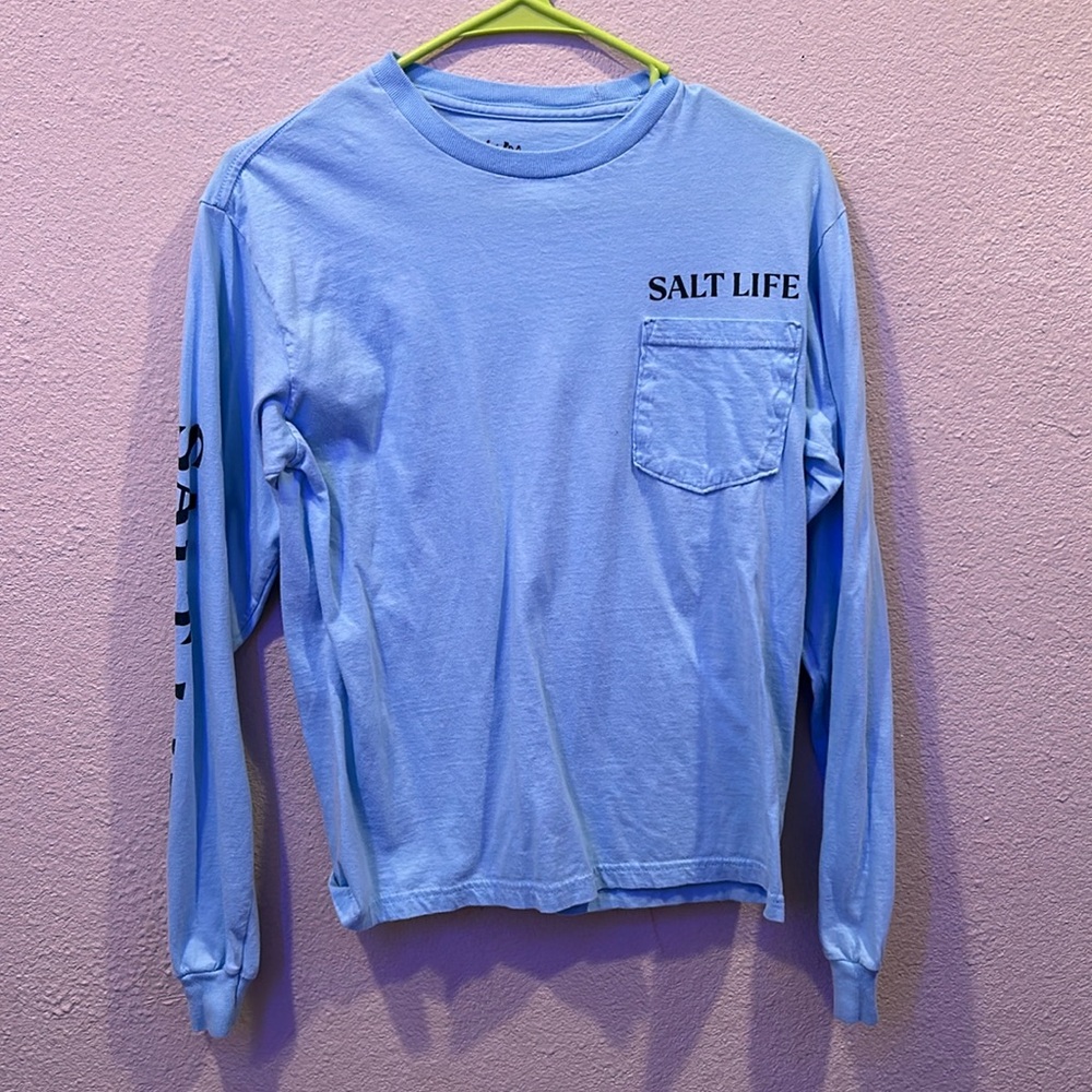 Blue salt life long sleeve tee worn once or twice.